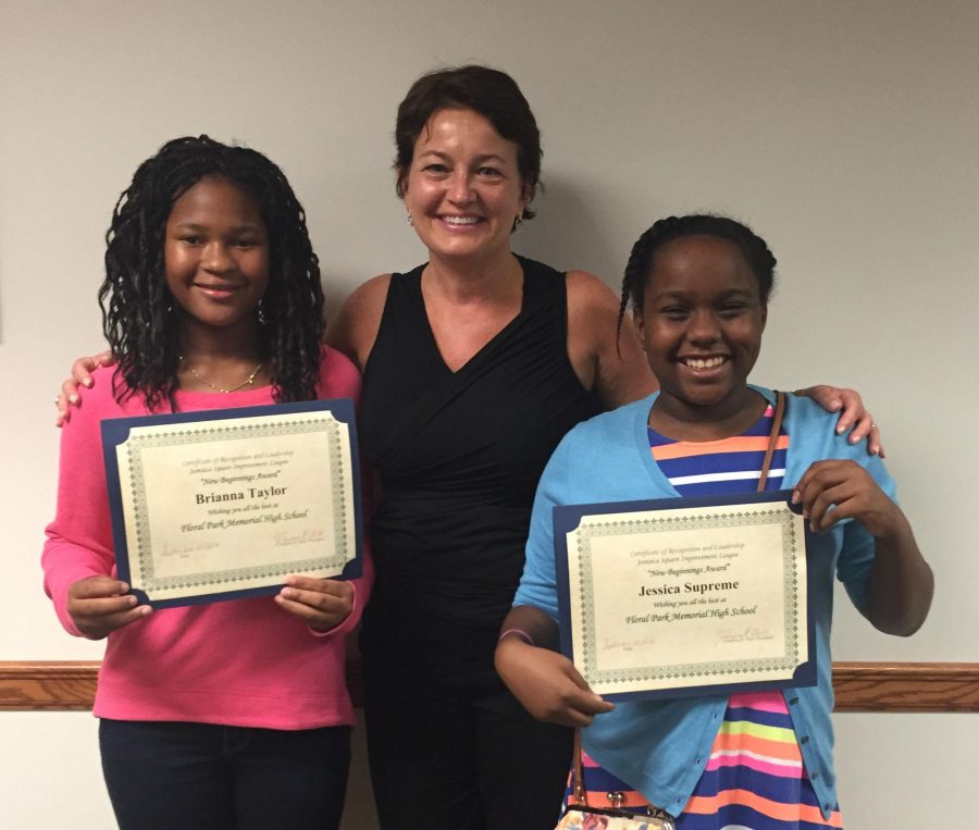 Two Seventh Graders Receive New Beginnings Award
