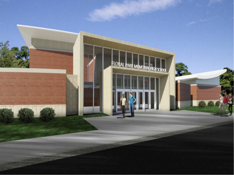 This image was used by the Sewanhaka Central High School District prior to the start of the construction project.